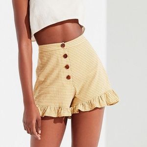 UO Rosie Gingham Capulet Shorts